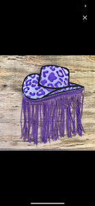 Leopard Cowgirl Hat Fringe Smelly Jelly