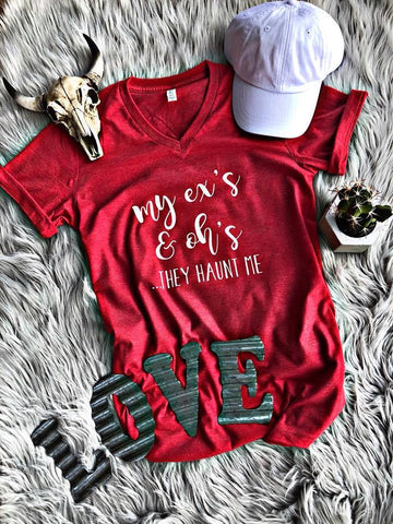 Ex's and Oh's tee