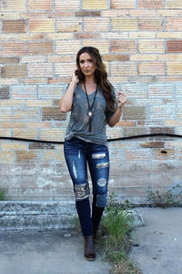 Lb502 Silver Sequin Skinny Jeans