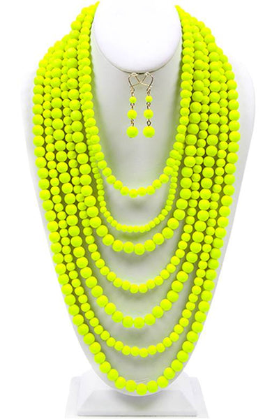 Multi Layer Bead Necklaces