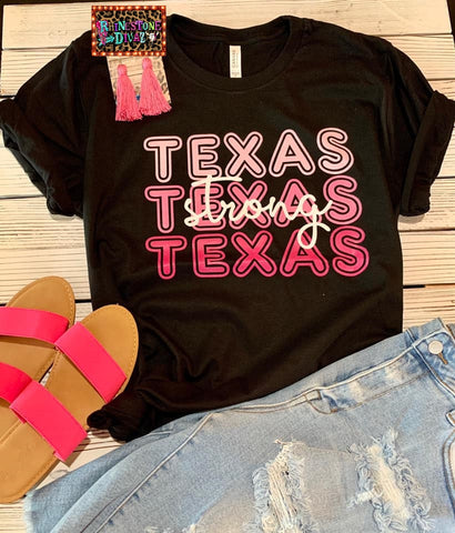 Pink Texas Strong Tee