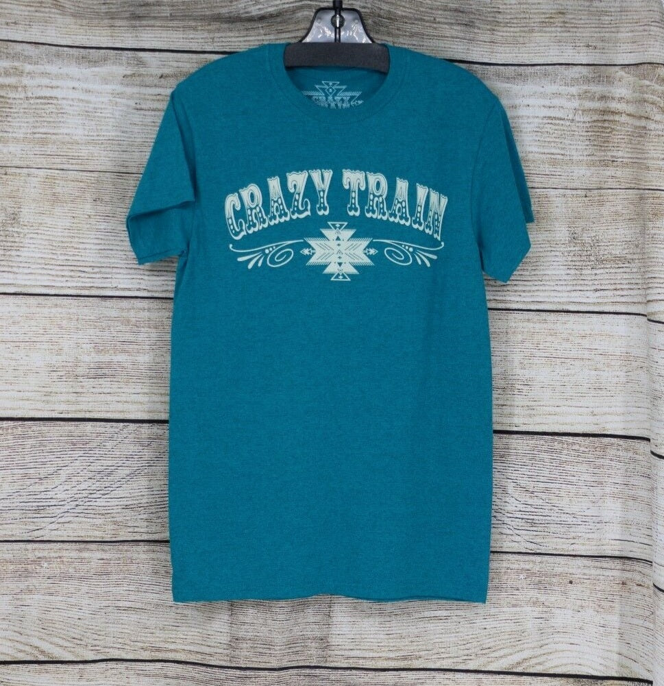 Turquoise Crazy Train Promo Tee