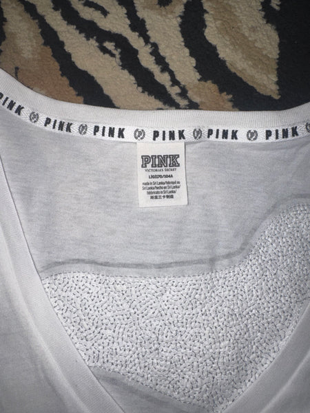 NWOT Sequin VS Dog Tee-LARGE