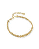 Gabriella Gold Braided Chain Bracelet