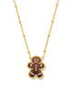 Gingerbread Gold Short Pendant Necklace