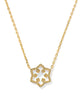 Snowflake Gold Short Pendant Necklace