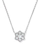 Snowflake Silver Short Pendant Necklace