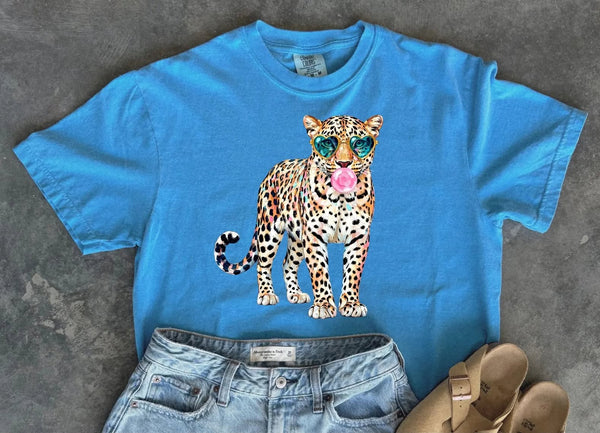 Leopard Bubble Gum Tee