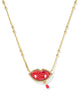 Vampire Gold Short Pendant Necklace
