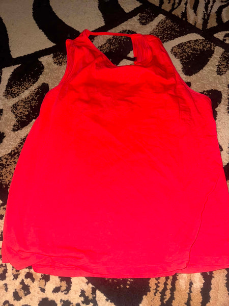 NWOT Victoria Secret Coral Red Active Tank-XL