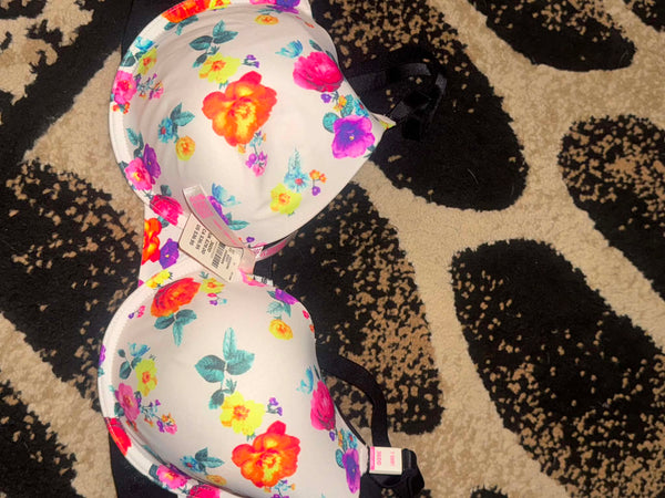NWT Neon Floral Victoria Secret Bra-36DD