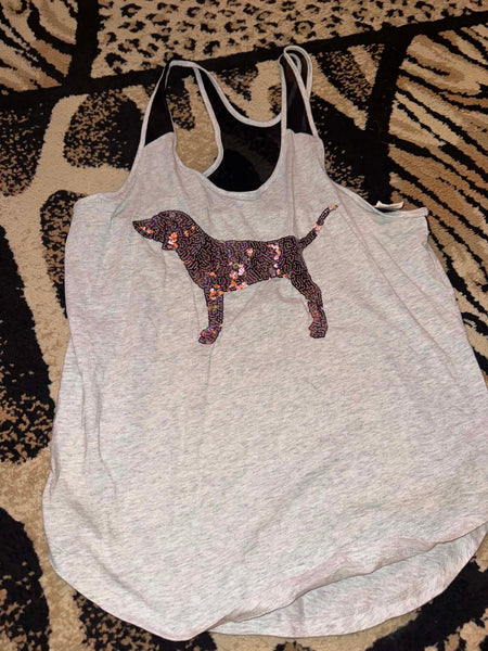 NWOT Sequin VS Dog Tank-LARGE