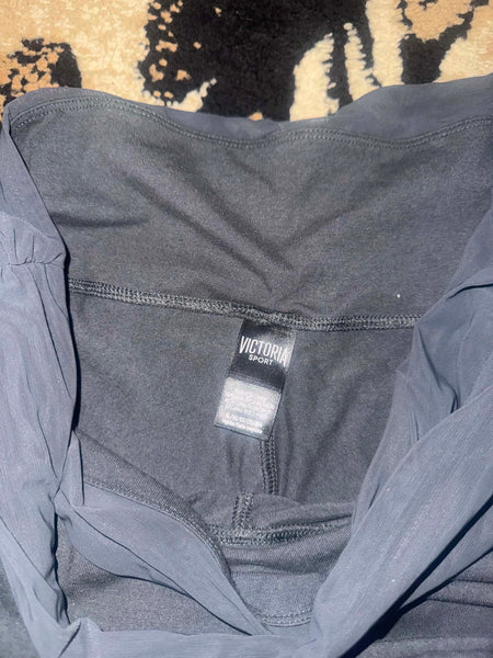 NWOT Victoria Secret GREY Ruched Band Leggings-XL