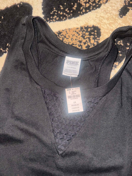 NWT Victoria Secret Active Black Tank-XL