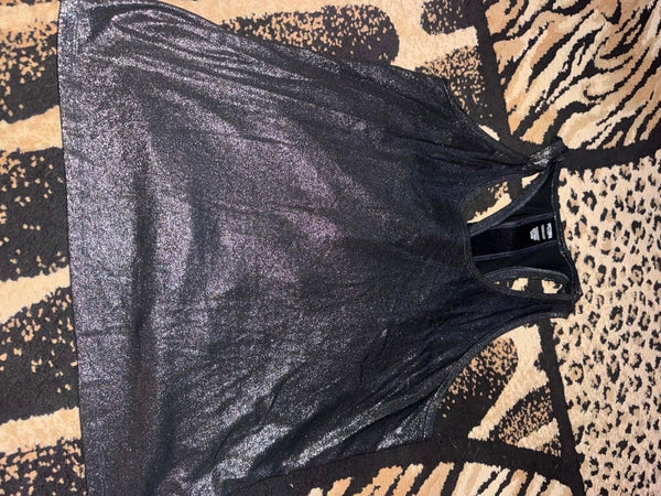 NWOT Black Shimmer VS Tank-XL
