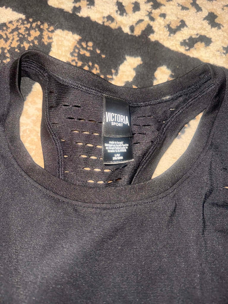 NWT Black Victoria Secret Active Tank-LARGE