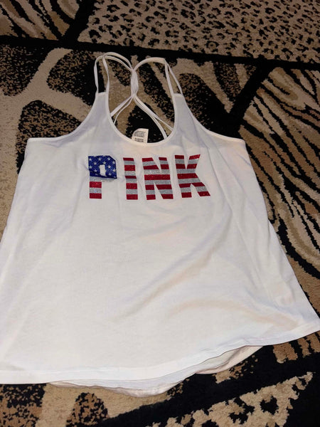 NWOT American Flag VS Tank-LARGE
