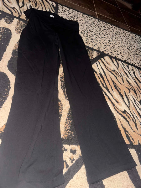 NWT Black Basic Flare Leggings VS-XL
