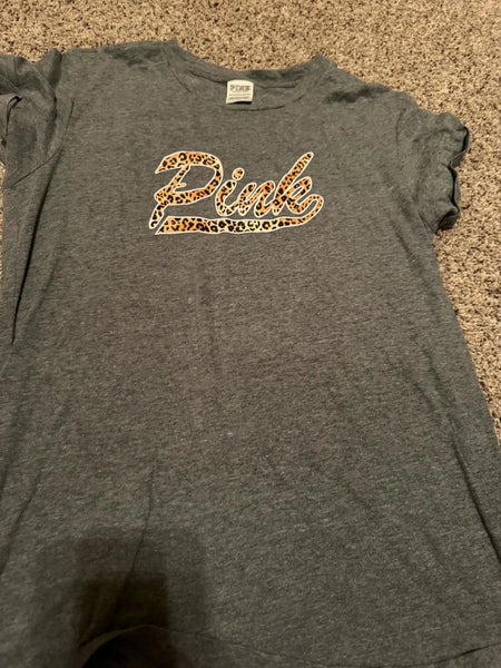 EUC Grey Leopard VS tee-XS