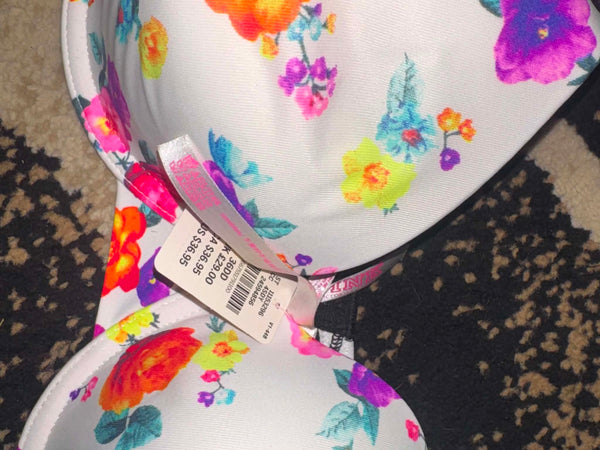 NWT Neon Floral Victoria Secret Bra-36DD