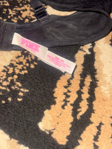 NWOT Black Leopard  Lace Victoria Secret Bra-36DD