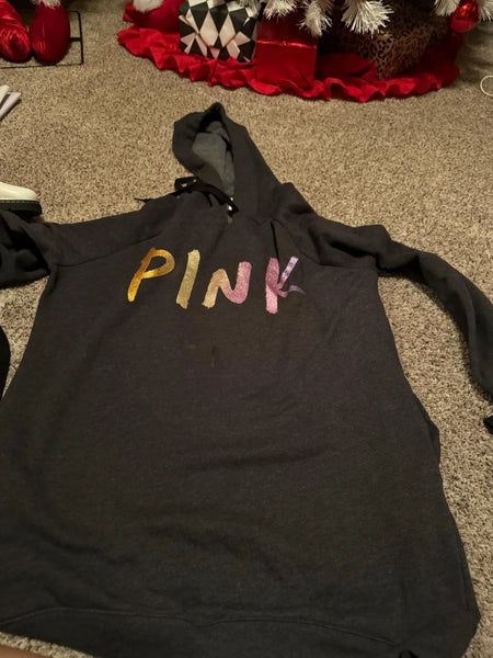 EUC Pink VS Long hoodie-MEDIUM