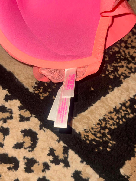 NWOT Leopard Orange/Pink Victoria Secret Sports Bra-36DD