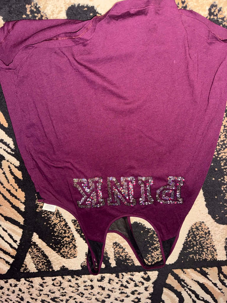 NWOT Burgundy Sequin PINK VS Tank-LARGE