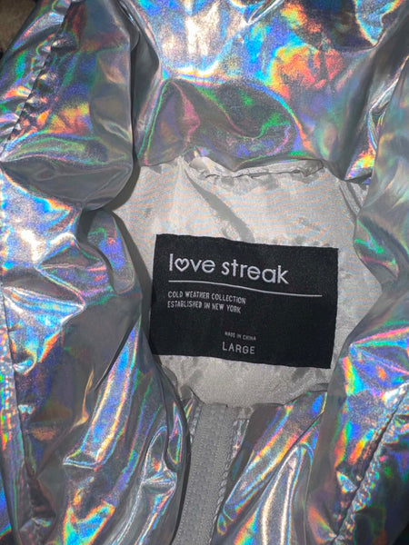 NWOT Love Streak Puffer Vest- LARGE