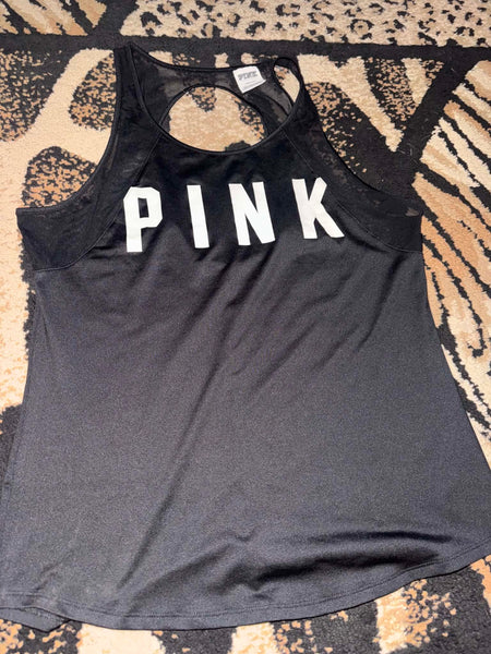NWOT VS Black Pink Tank-LARGE