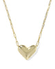 Ari Heart Statement Gold Short Pendant Necklace