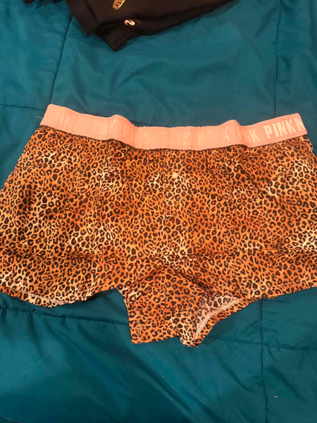 NWOT Leopard/Pink Sleep Shorts-LARGE*