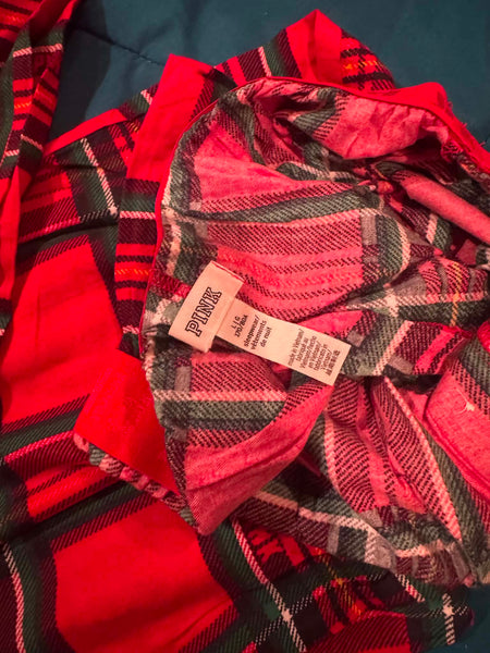 NWOT Victoria Secret Plaid Sleep Pants-LARGE*