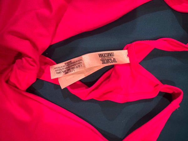 NWOT Hot Pink Knot Bra-LARGE*