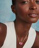 Elisa Gold Statement Short Pendant Necklace- Azalea Illusion