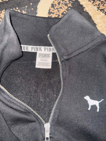 NWOT Pink VS Half Zip Pullover-LARGE
