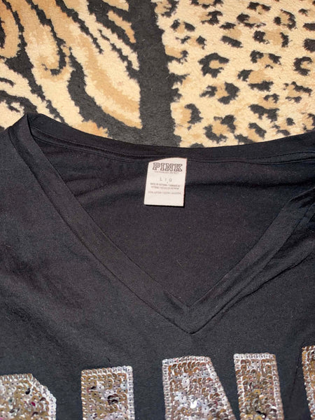 NWOT VS Sequin Pink/Silver Top-LARGE