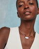 Elisa Silver Statement Short Pendant Necklace- Iridescent Drusy