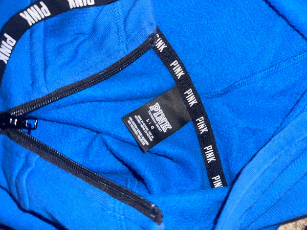 NWOT Blue VS Pink Zip Hoodie-LARGE