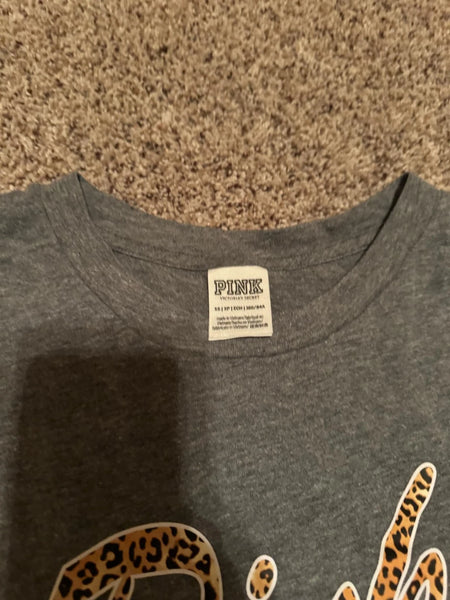 EUC Grey Leopard VS tee-XS