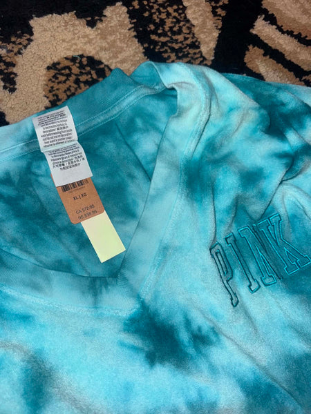 NWT Blue Terry Cloth VS Sweatshirt Top-XL