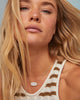Elisa Gold Statement Short Pendant Necklace- Iridescent Drusy