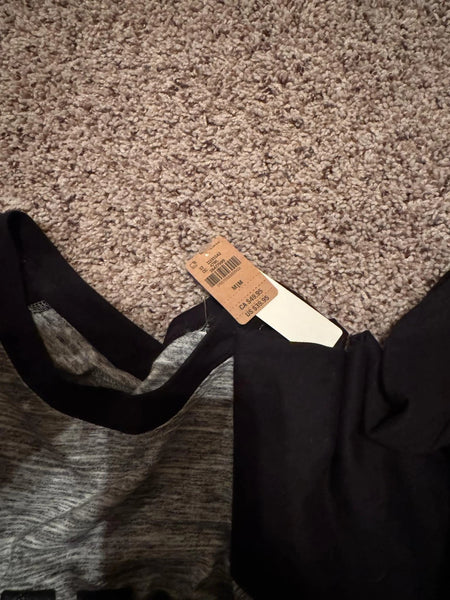 NWT VS Black/Grey Long Sleeve Top-MEDIUM