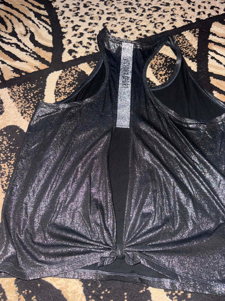 NWOT Black Shimmer VS Tank-XL