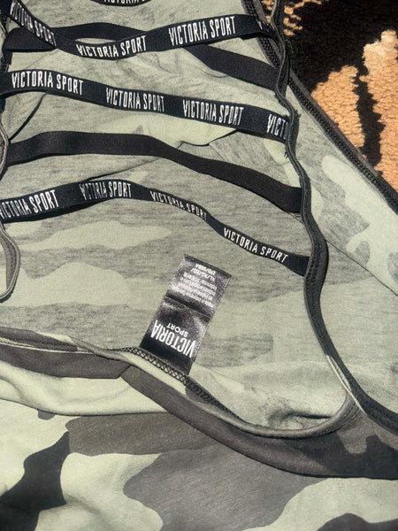 NWOT Victoria Secret Camo Strappy Tank-XL