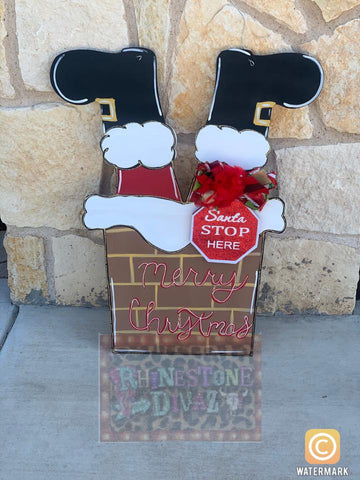 Santa Chimney Door Hanger