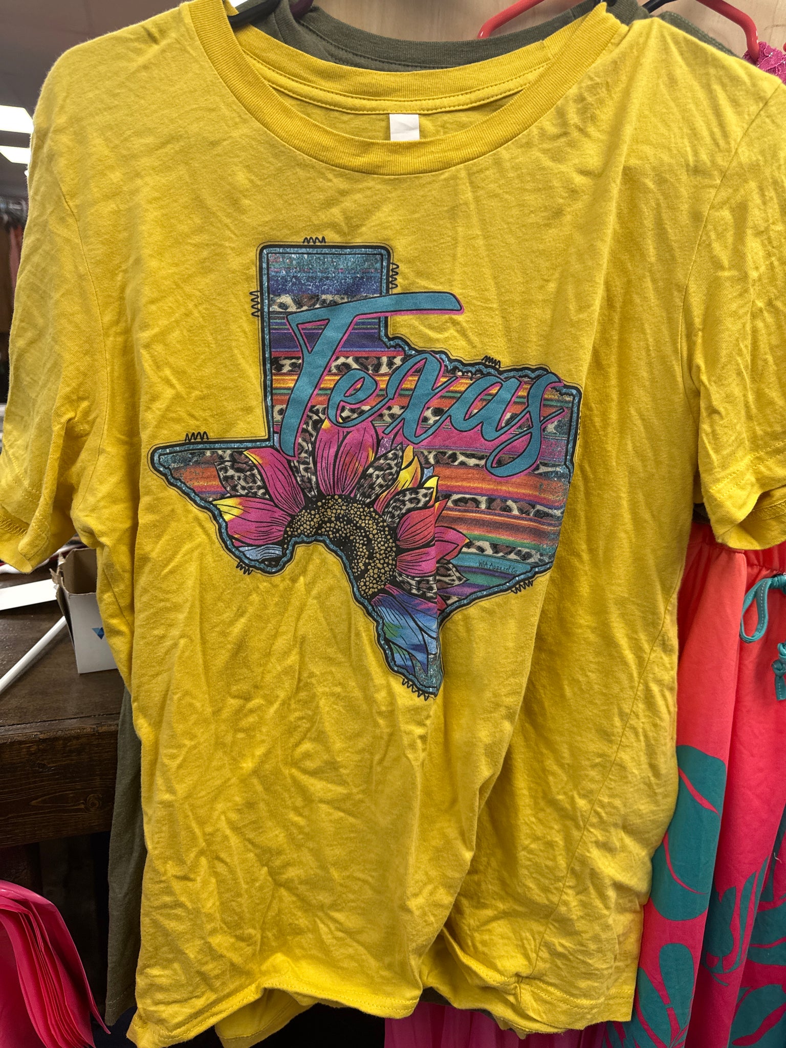 Yellow Texas tee
