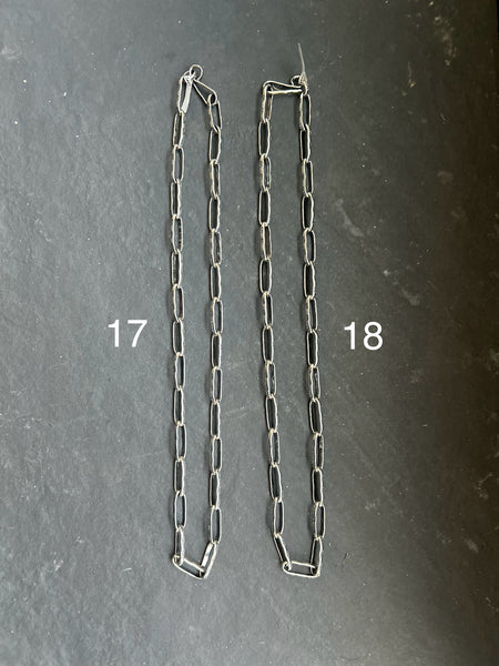 Sterling Silver Medicine Man Eye Paperclip Chain – 22” – Artist Jason Ogg
