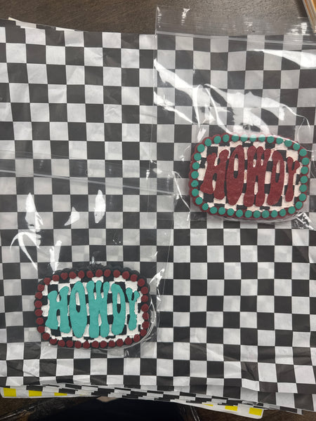 Howdy Checker Print Smelly Jelly