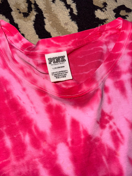 NWOT Pink Tye Dye Long Sleeve-LARGE